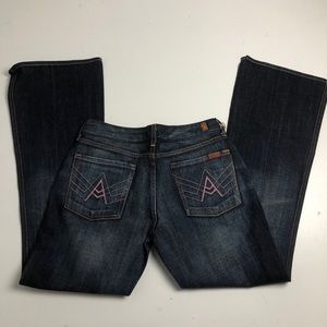 7 For All Mankind A Pocket Flare Jeans Size 31